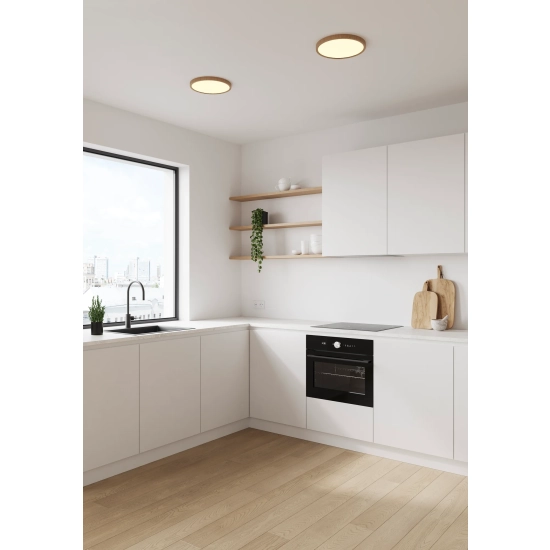 Oja 29 IP20 2700K step-Dim Ceiling light Wood - Nordlux 47276004